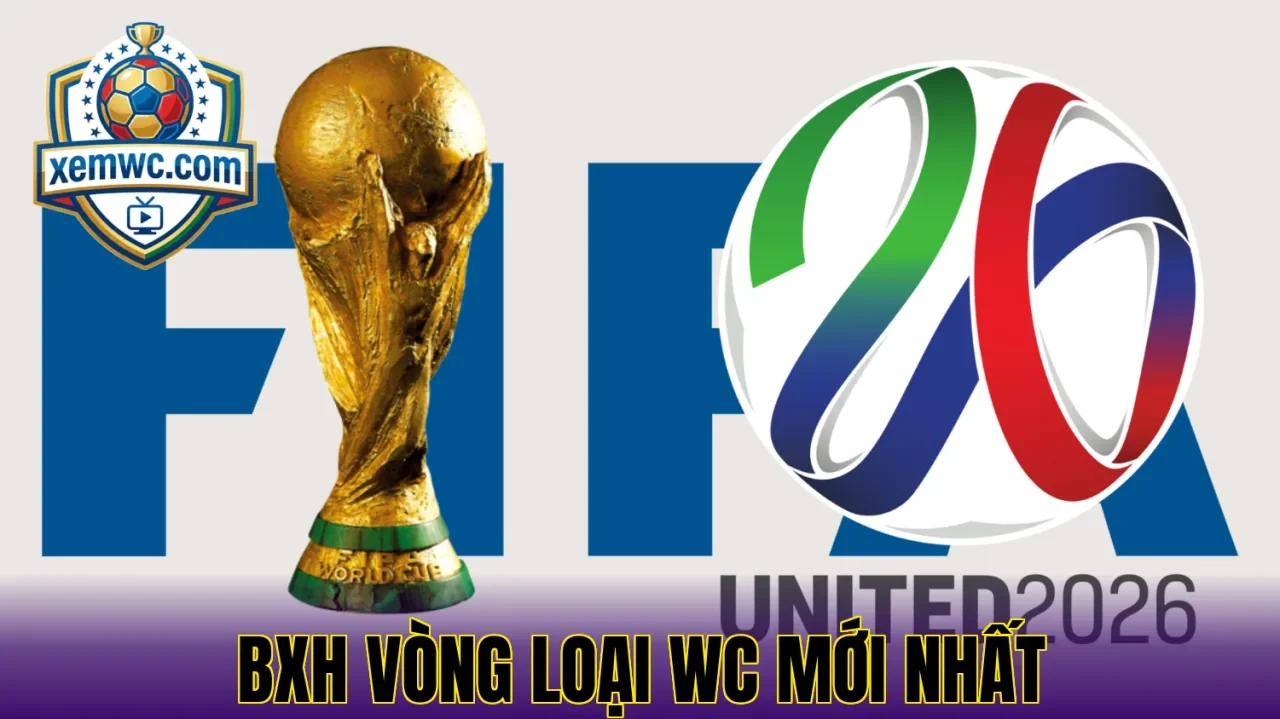 Bxh vòng loại wc mới nhất