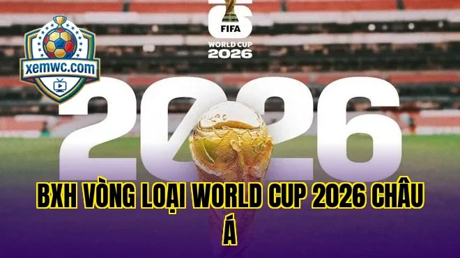 Bxh vòng loại world cup 2026 châu á