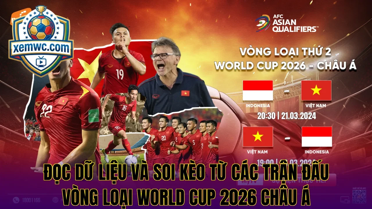 Đọc dữ liệu và soi kèo từ các trận đấu vòng loại world cup 2026 châu á
