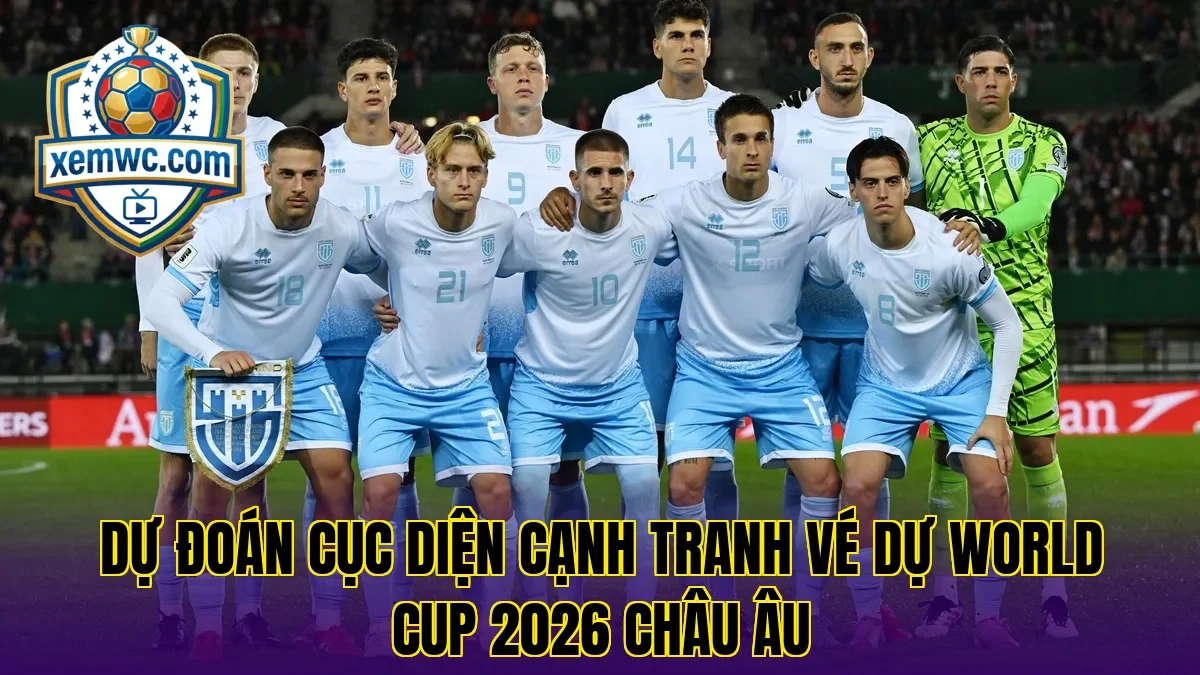 Dự đoán cục diện cạnh tranh vé dự world cup 2026 châu âu