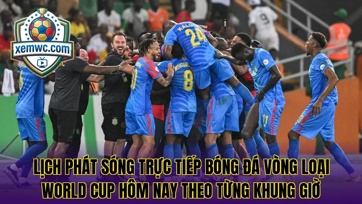 Lịch phát sóng trực tiếp bóng đá vòng loại world cup hôm nay theo từng khung giờ