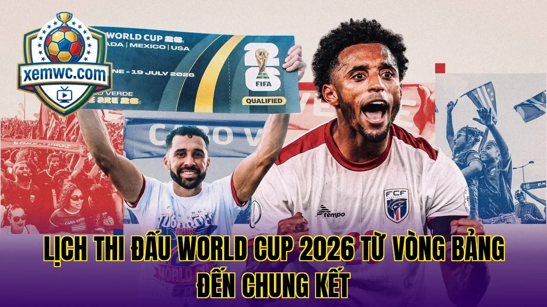 Lịch thi đấu world cup 2026 từ vòng bảng đến chung kết