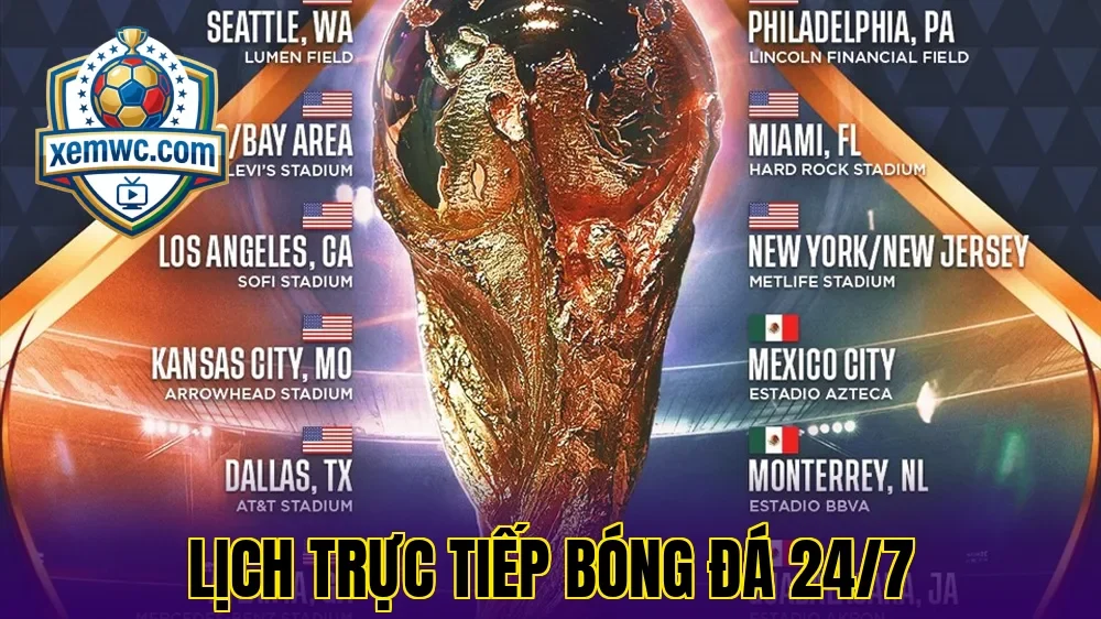 Lịch trực tiếp bóng đá 24/7