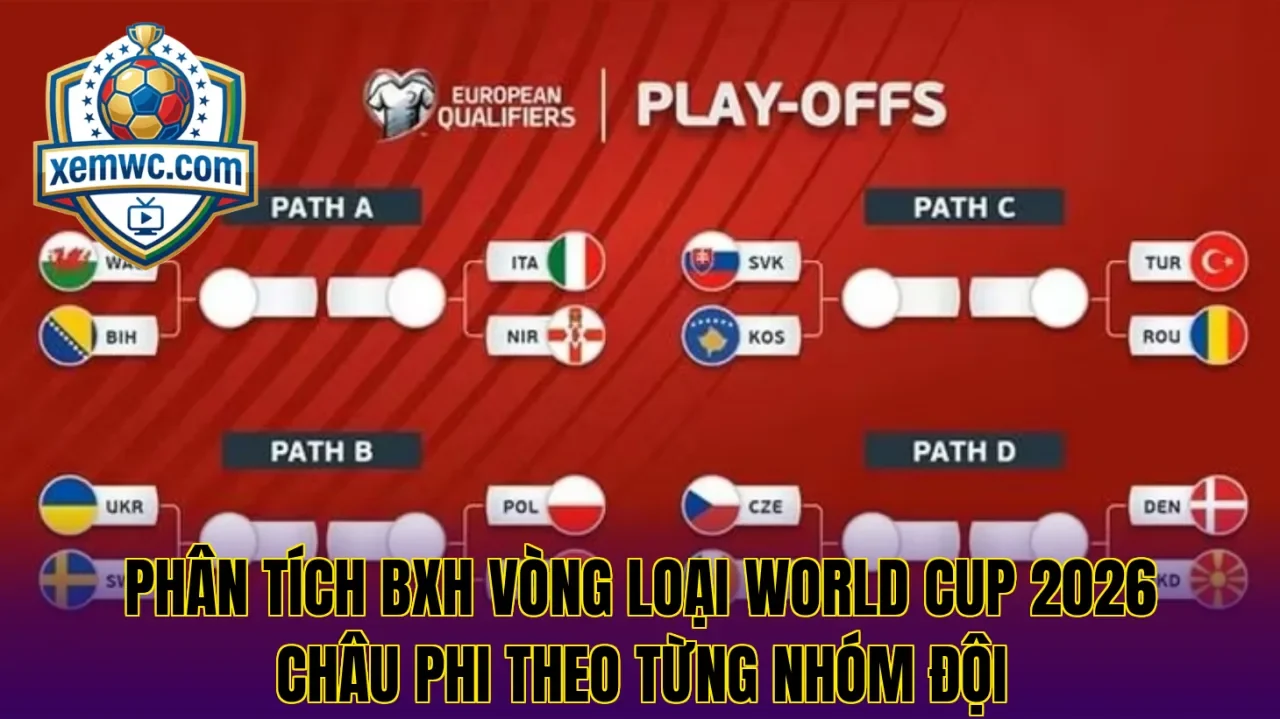 Phân tích bxh vòng loại world cup 2026 châu phi theo từng nhóm đội