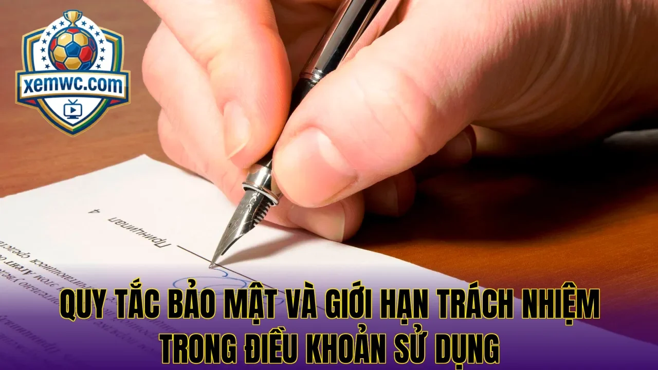 Quy tắc bảo mật và giới hạn trách nhiệm trong điều khoản sử dụng