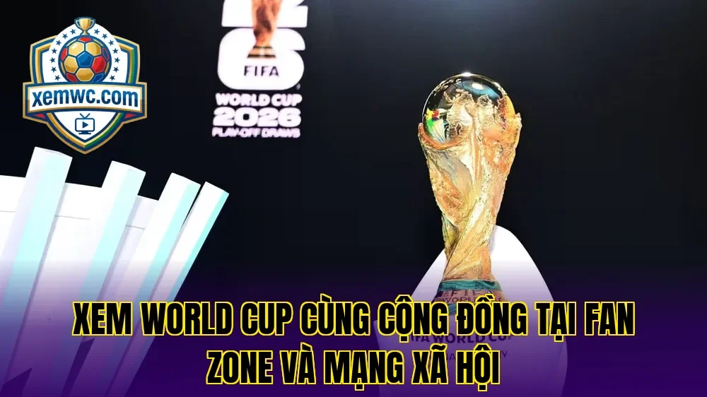 Xem world cup cùng cộng đồng tại fan zone và mạng xã hội